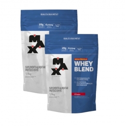 Combo Whey Blend 1,8kg - Max Titanium